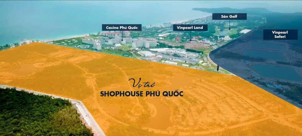 Sơ đồ vị trí khu Condotel & Shoptel Phú Quốc